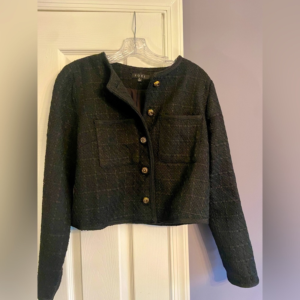 FORE Tweed crop jacket